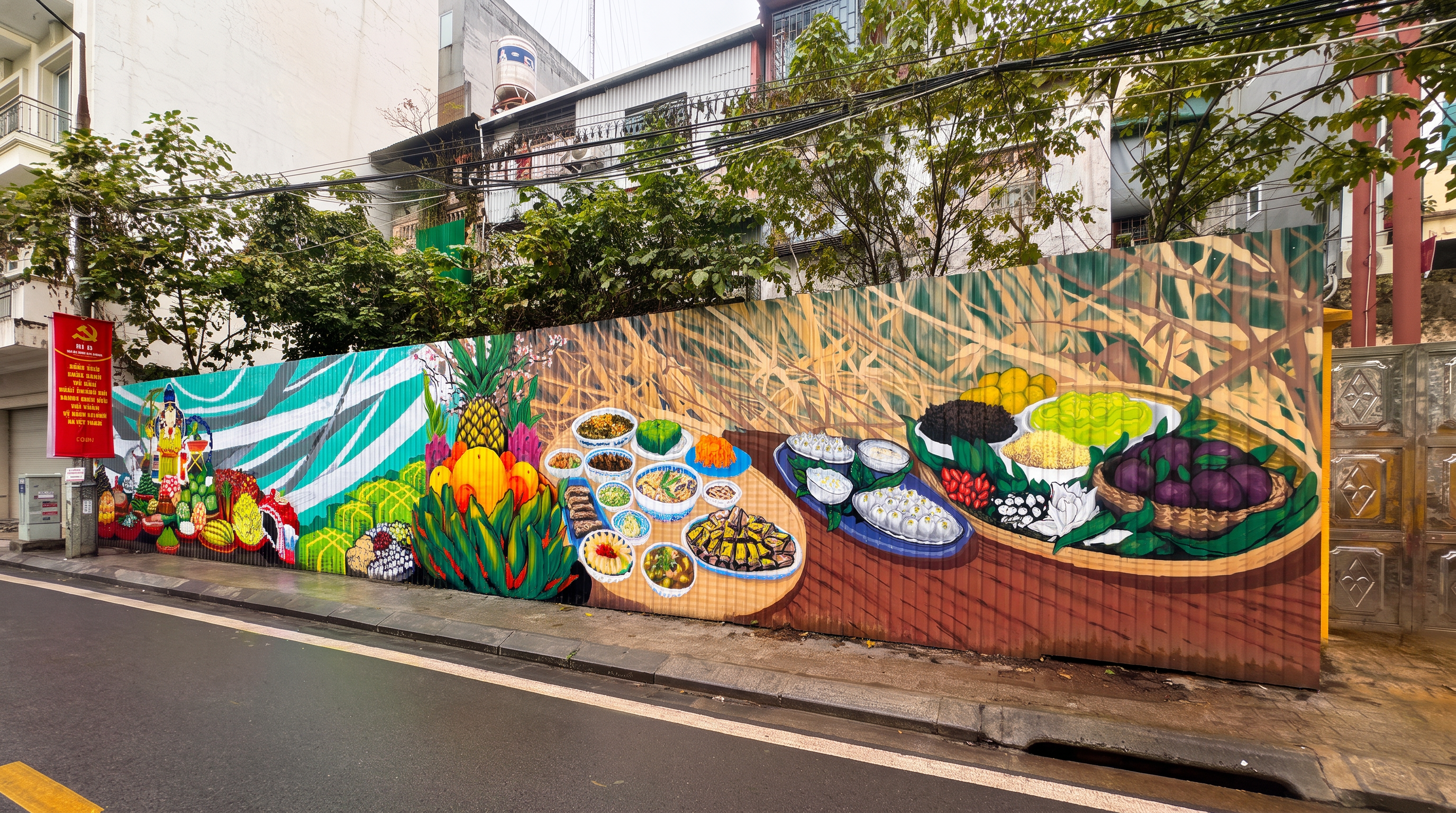 Hanoi 2025 culinary mural